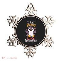 Cute Penguin I Just Really Love Penguins Ok Baby Gift Ornament thumb 0