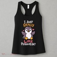 Cute Penguin I Just Really Love Penguins Ok Baby Gift Women's Tank Top thumb 3