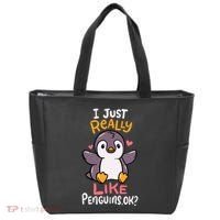 Cute Penguin I Just Really Love Penguins Ok Baby Gift Tote Bag thumb 0