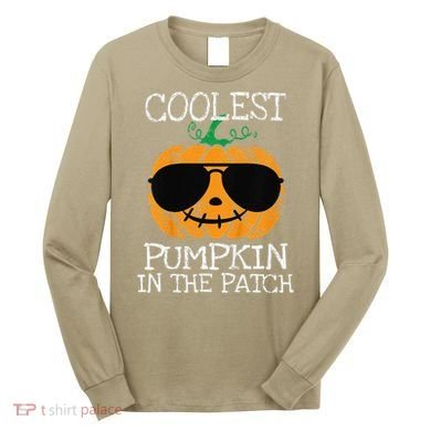 Coolest Pumpkin In The Patch Halloween Costume Gift Long Sleeve Shirt