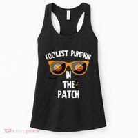 Coolest Pumpkin In The Patch Halloween Gift Cute Women's Tank Top thumb 0