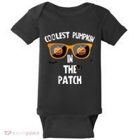 Coolest Pumpkin In The Patch Halloween Gift Cute Baby Bodysuit thumb 0