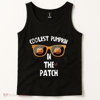 Coolest Pumpkin In The Patch Halloween Gift Cute Tank Top thumb 2