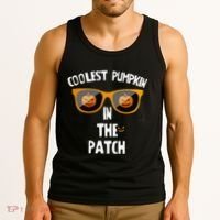 Coolest Pumpkin In The Patch Halloween Gift Cute Tank Top thumb 3