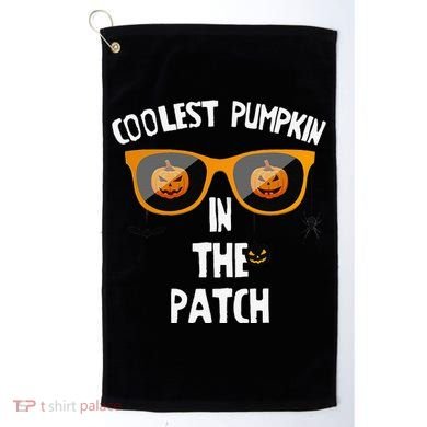 Coolest Pumpkin In The Patch Halloween Gift Cute Golf Towel