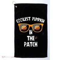 Coolest Pumpkin In The Patch Halloween Gift Cute Golf Towel thumb 0