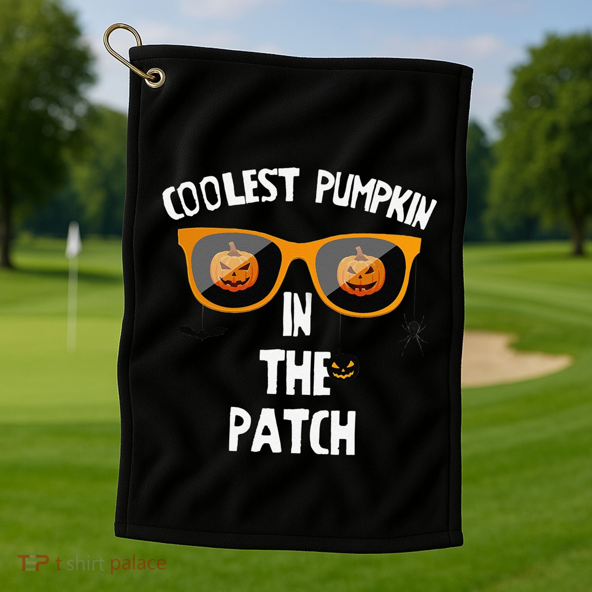 Coolest Pumpkin In The Patch Halloween Gift Cute Golf Towel