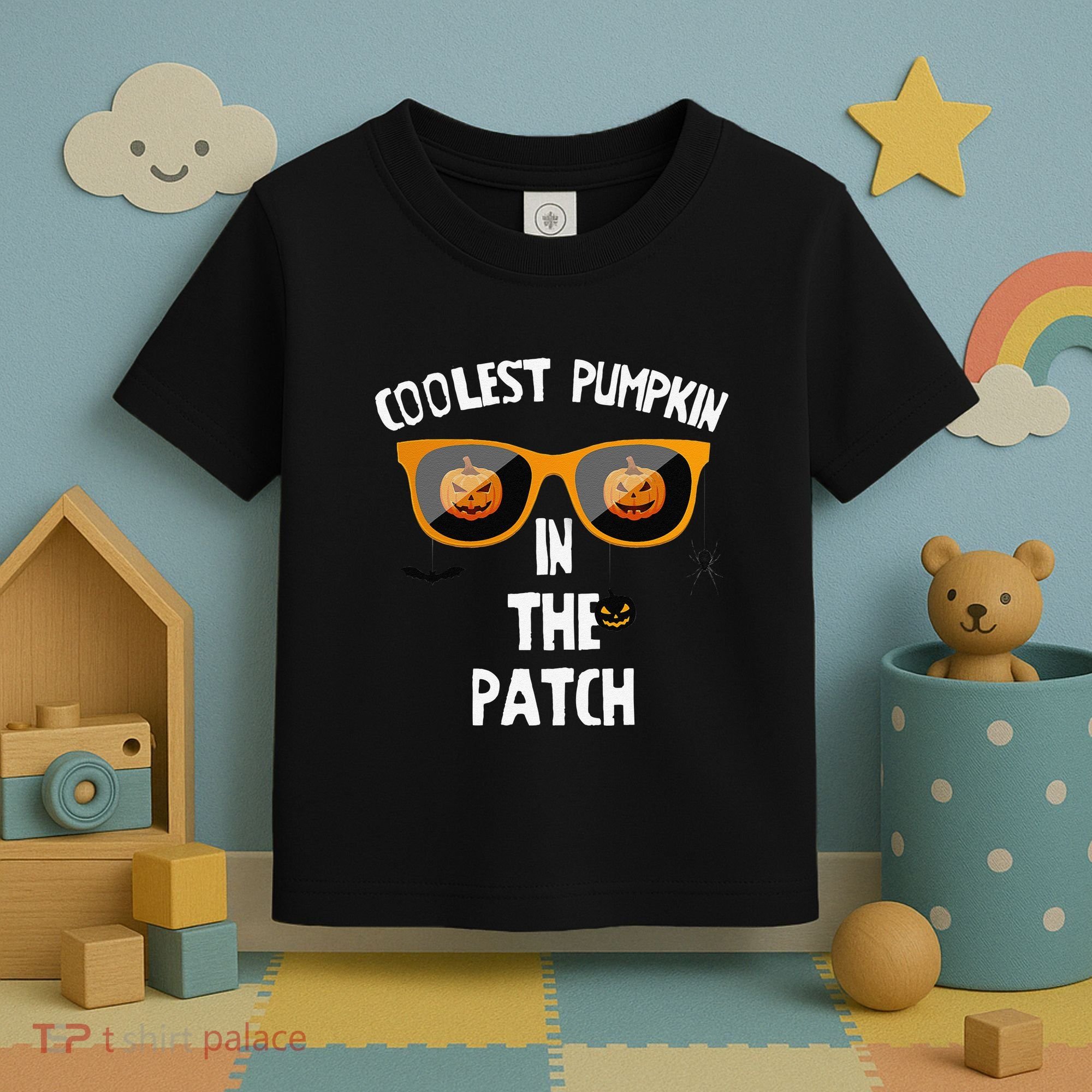 Coolest Pumpkin In The Patch Halloween Gift Cute Toddler T-Shirt