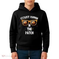 Coolest Pumpkin In The Patch Halloween Gift Cute Kids Hoodie thumb 4