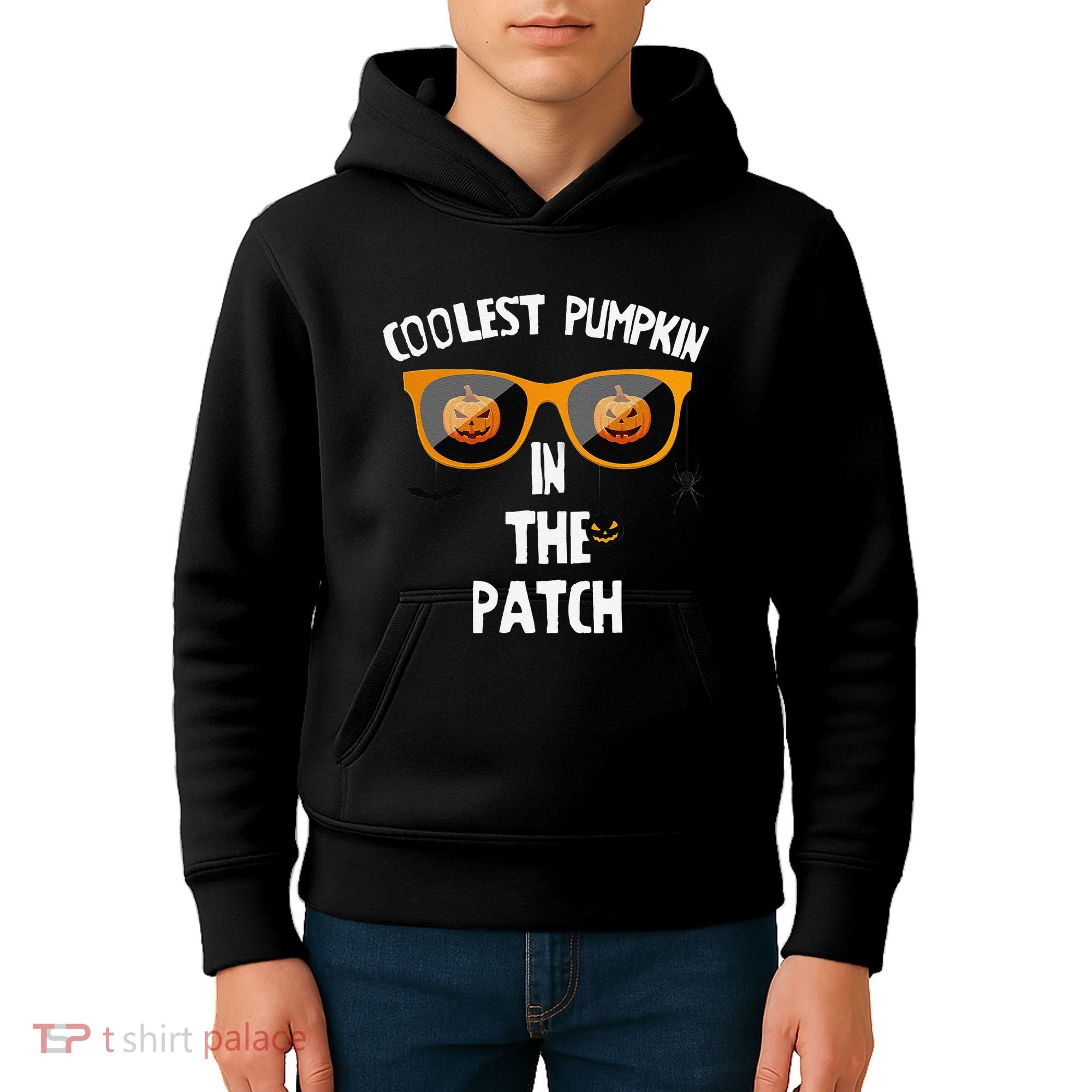 Coolest Pumpkin In The Patch Halloween Gift Cute Kids Hoodie