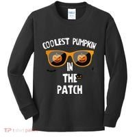 Coolest Pumpkin In The Patch Halloween Gift Cute Kids Long Sleeve Shirt thumb 0