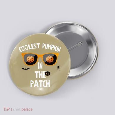 Coolest Pumpkin In The Patch Halloween Gift Cute Button