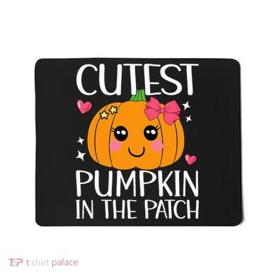 Coolest Pumpkin In The Patch Halloween Thanksgiving Mousepad