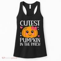 Coolest Pumpkin In The Patch Halloween Thanksgiving Women's Tank Top thumb 0