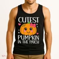 Coolest Pumpkin In The Patch Halloween Thanksgiving Tank Top thumb 3