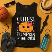Coolest Pumpkin In The Patch Halloween Thanksgiving Tank Top thumb 4