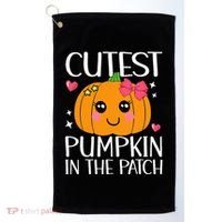 Coolest Pumpkin In The Patch Halloween Thanksgiving Golf Towel thumb 0
