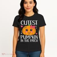 Coolest Pumpkin In The Patch Halloween Thanksgiving Women's T-Shirt thumb 4