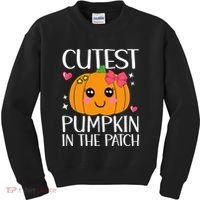 Coolest Pumpkin In The Patch Halloween Thanksgiving Kids Sweatshirt thumb 0