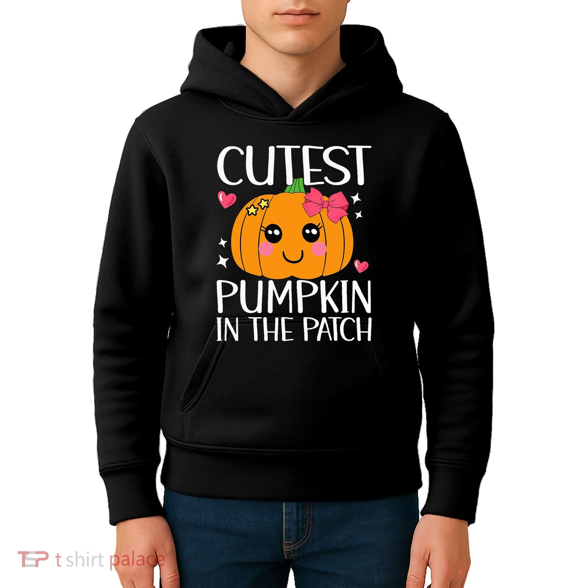 Coolest Pumpkin In The Patch Halloween Thanksgiving Kids Hoodie