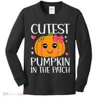 Coolest Pumpkin In The Patch Halloween Thanksgiving Kids Long Sleeve Shirt thumb 0