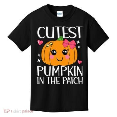 Coolest Pumpkin In The Patch Halloween Thanksgiving Kids T-Shirt