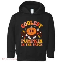 Coolest Pumpkin In The Patch Halloween Toddler Hoodie thumb 0