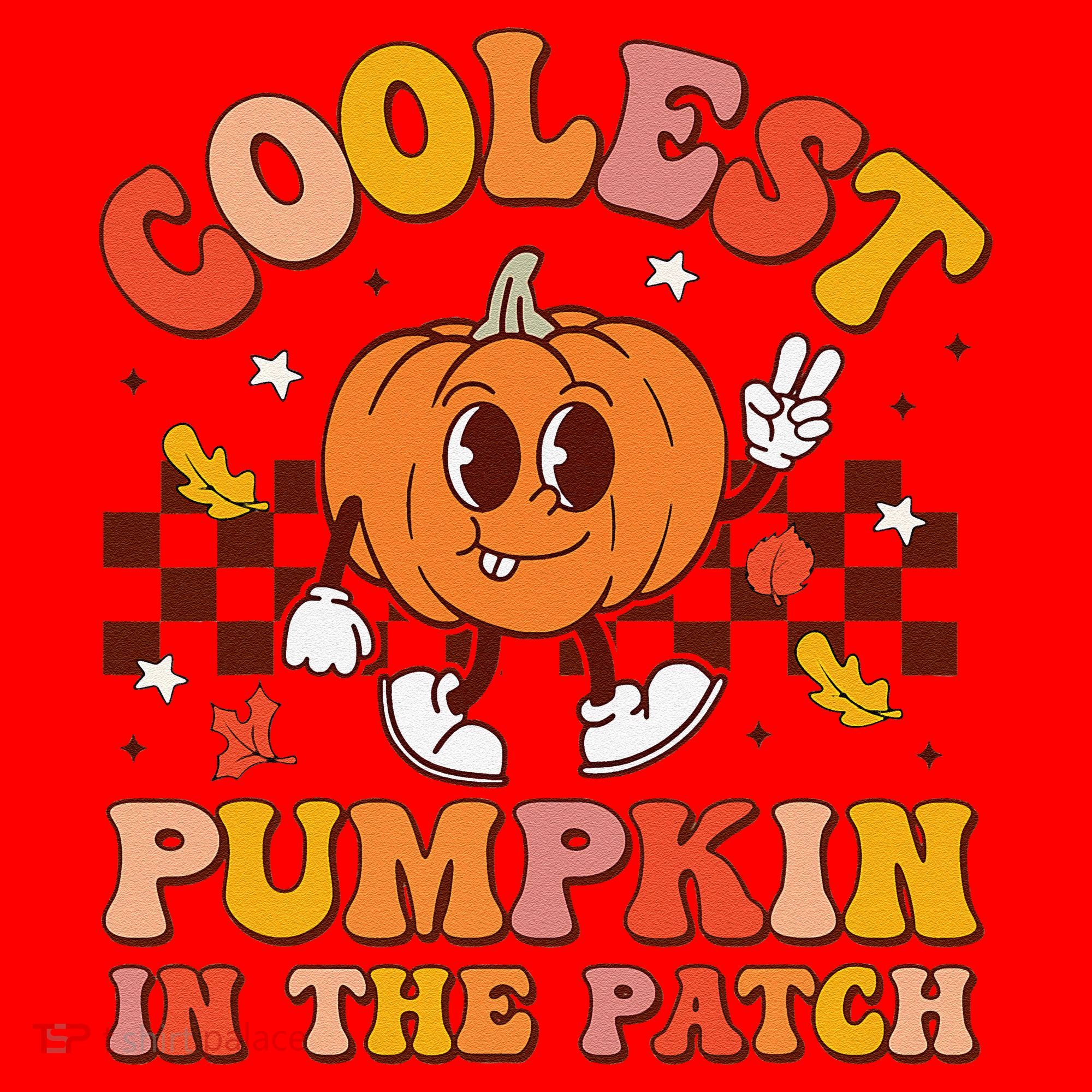 Coolest Pumpkin In The Patch Halloween Santa Hat