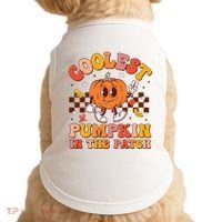 Coolest Pumpkin In The Patch Halloween Doggie Tank thumb 0