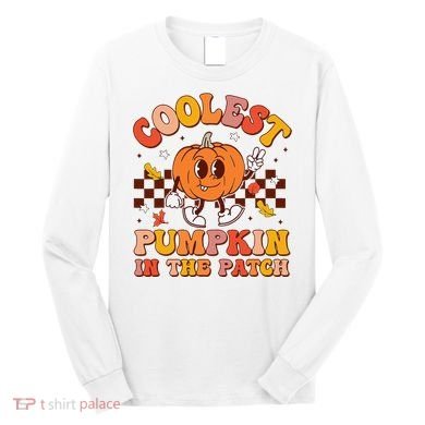 Coolest Pumpkin In The Patch Halloween Long Sleeve Shirt