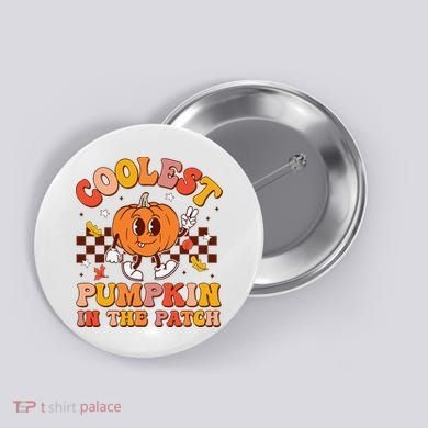 Coolest Pumpkin In The Patch Halloween Button
