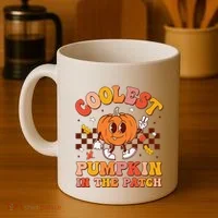 Coolest Pumpkin In The Patch Halloween Coffee Mug thumb 4