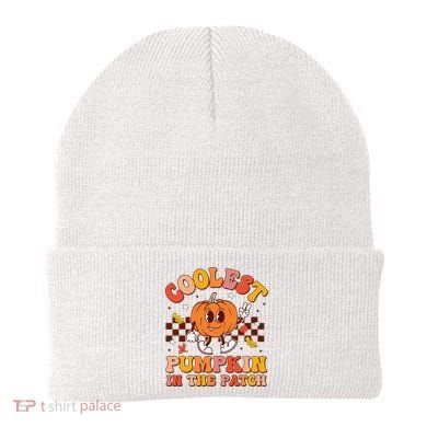 Coolest Pumpkin In The Patch Halloween Beanie