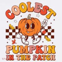 Coolest Pumpkin In The Patch Halloween Women's Hoodie thumb 2