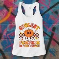 Coolest Pumpkin In The Patch Halloween Women's Tank Top thumb 3