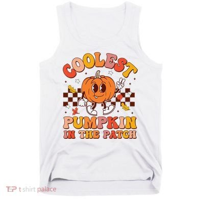 Coolest Pumpkin In The Patch Halloween Tank Top