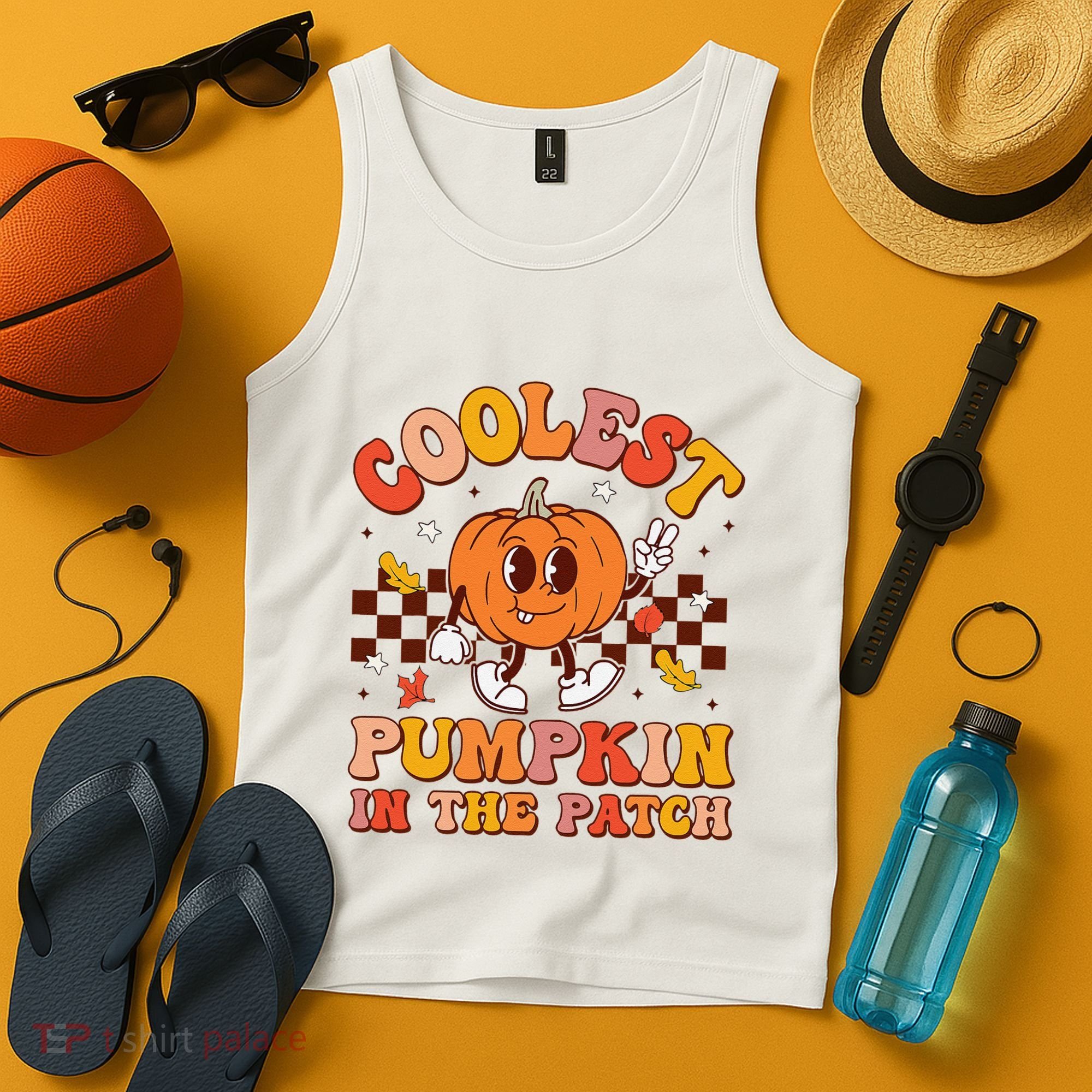 Coolest Pumpkin In The Patch Halloween Tank Top