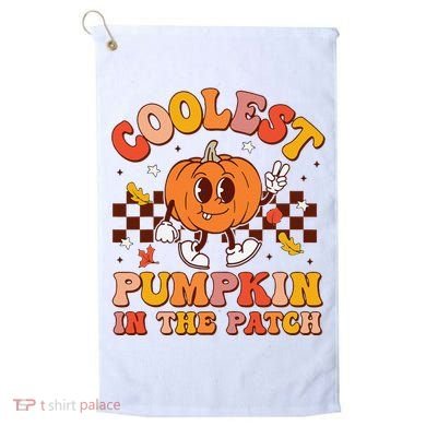 Coolest Pumpkin In The Patch Halloween Golf Towel
