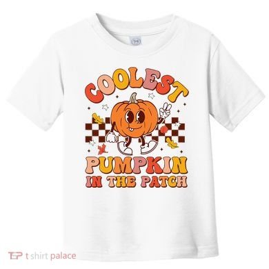 Coolest Pumpkin In The Patch Halloween Toddler T-Shirt