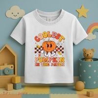 Coolest Pumpkin In The Patch Halloween Toddler T-Shirt thumb 3
