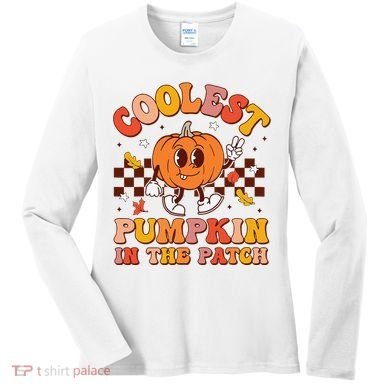 Coolest Pumpkin In The Patch Halloween Women's Long Sleeve Shirt