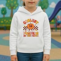 Coolest Pumpkin In The Patch Halloween Kids Hoodie thumb 3