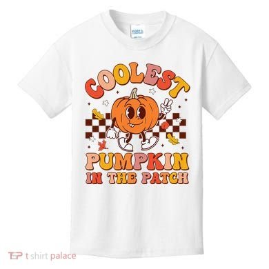 Coolest Pumpkin In The Patch Halloween Kids T-Shirt
