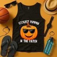 Coolest Pumpkin In The Patch Halloween Gift Gift Tank Top thumb 4