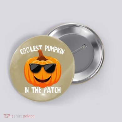 Coolest Pumpkin In The Patch Halloween Gift Gift Button