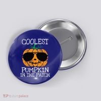 Coolest Pumpkin In The Patch Halloween Button thumb 0