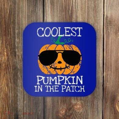Coolest Pumpkin In The Patch Halloween Coaster