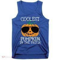 Coolest Pumpkin In The Patch Halloween Tank Top thumb 0