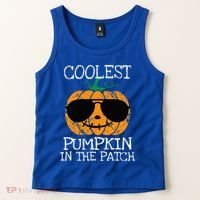 Coolest Pumpkin In The Patch Halloween Tank Top thumb 2