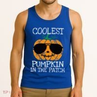 Coolest Pumpkin In The Patch Halloween Tank Top thumb 3